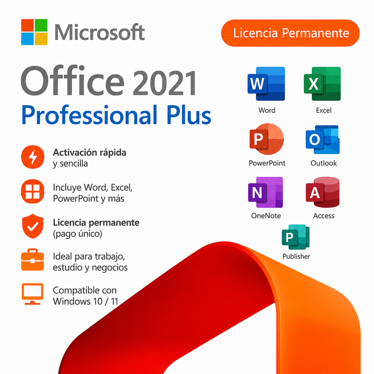 Microsoft Office 2021 Professional Plus – Licencia Digital 