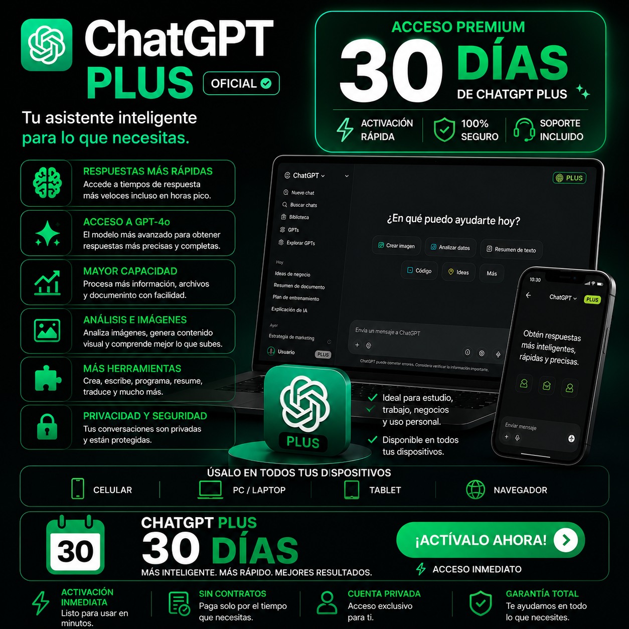 PLAN ESTÁNDAR (CHATGPT PLUS)