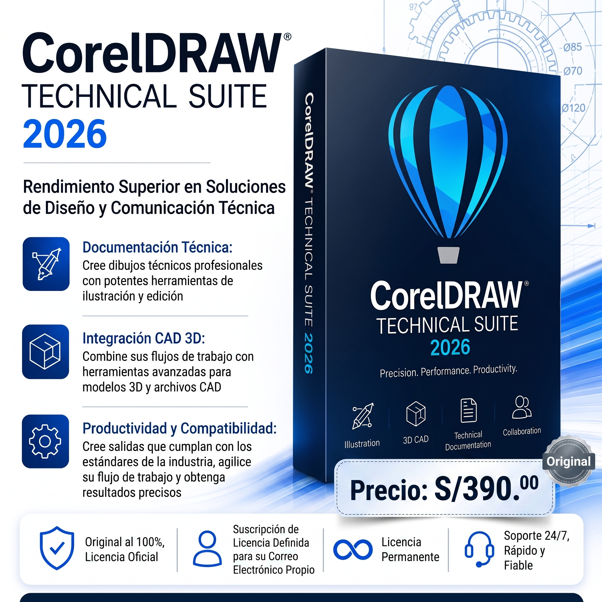 CorelDRAW Technical Suite 2026 PERMANENTE