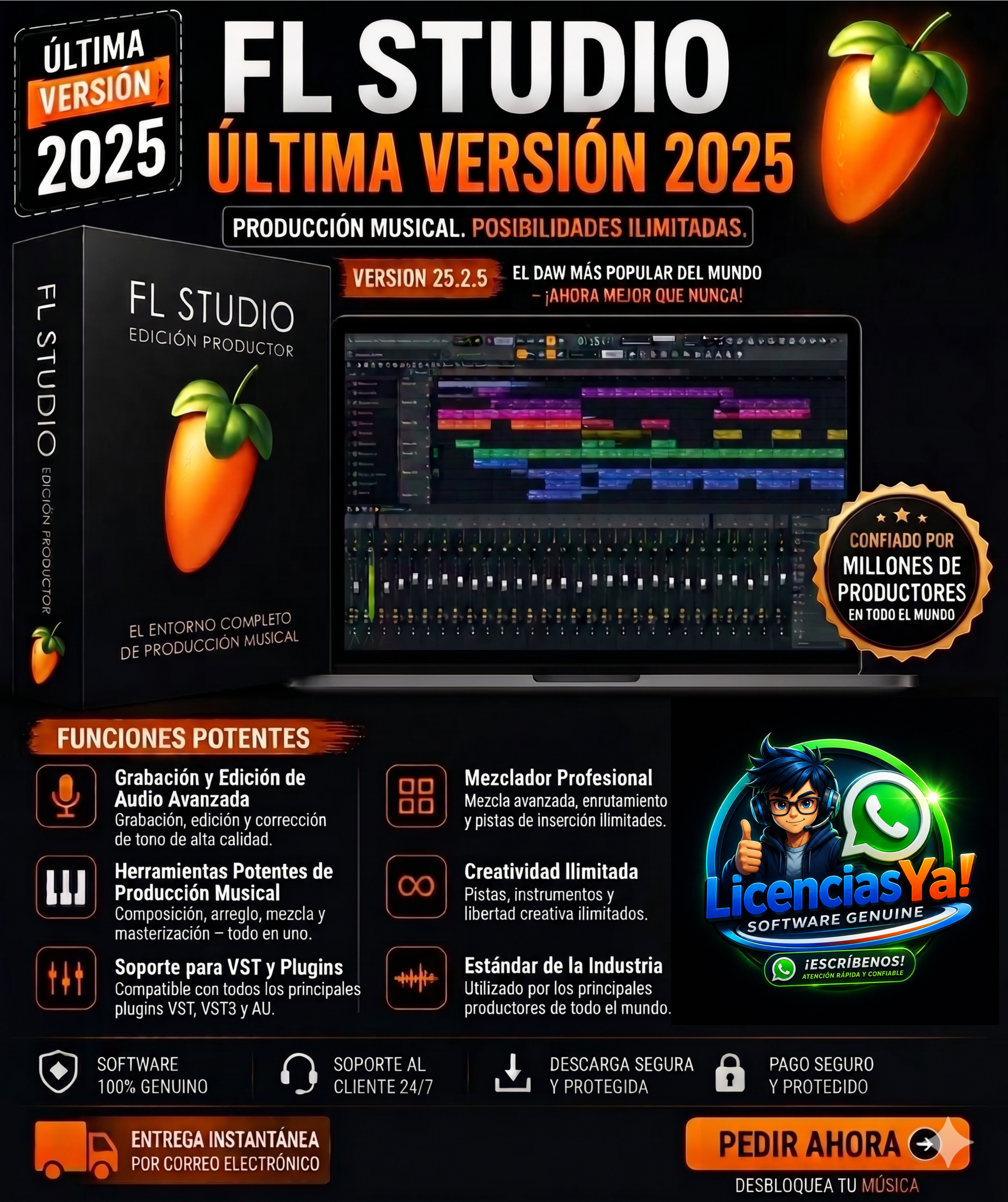 🎹 FL STUDIO 25 PRODUCER EDITION – All Plugins v25.2.4 🚀