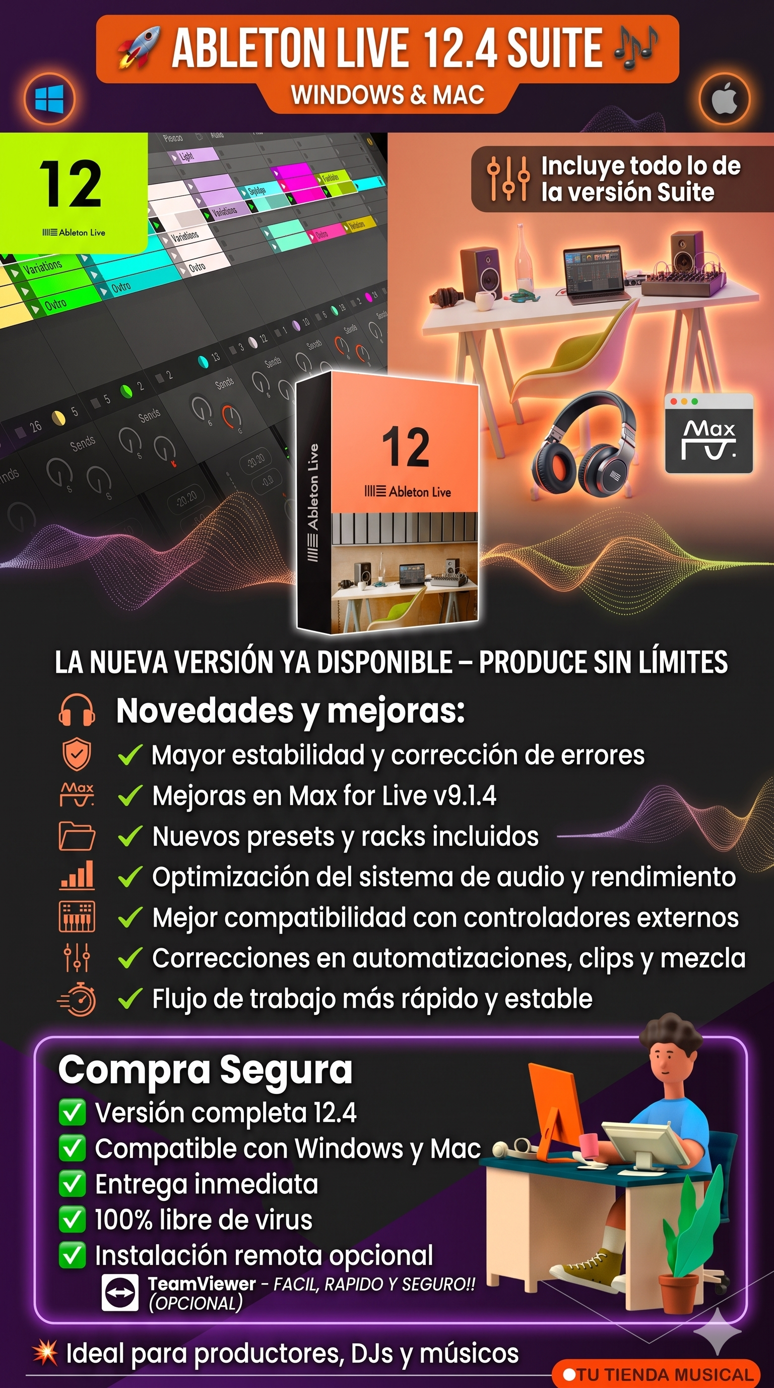 🎶 ABLETON LIVE 12 SUITE (12.4)