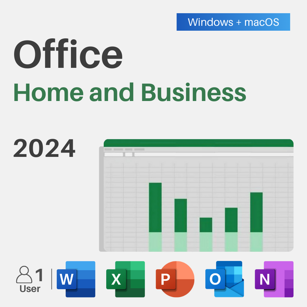 Office 2024 Hogar y Empresas – Licencia de por vida para Mac y Windows
