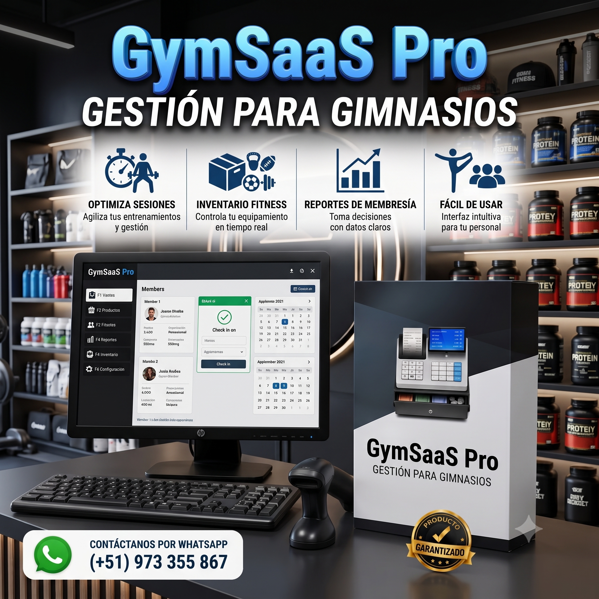  GymSaaS Pro Gestion para Gimnasios